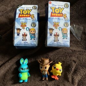 Toy Story 4 Funko Mystery Minis Bunny Ducky Woody